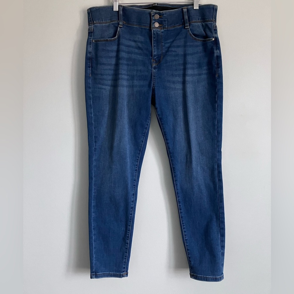 NINE WEST Medium Wash Stretch Skinny Jeans Size 16